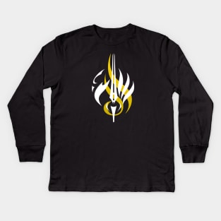 Black Desert Valkyrie Graphic Design Kids Long Sleeve T-Shirt